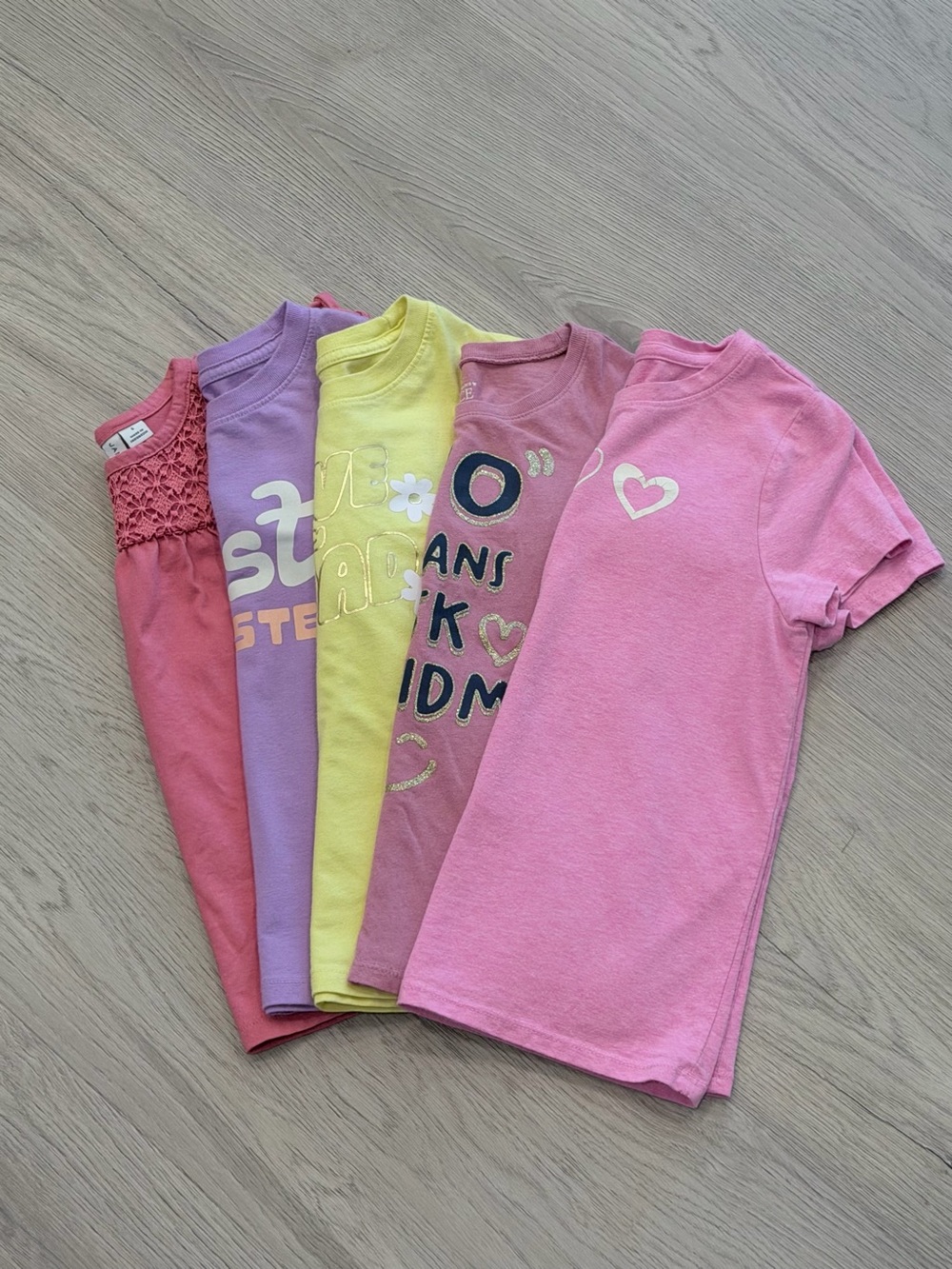 Lot of 5 Girl’s Tees - Janie and Jack/Cat & Jack/Childrens Place (5/6)